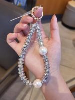 Luxury Pearl and Rhinestone Phone Lanyard, Wrist Strap, Exquisite Crystal Bracelet Chain, Phone Strap Pendant for Women - Image 5