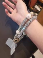 Luxury Pearl and Rhinestone Phone Lanyard, Wrist Strap, Exquisite Crystal Bracelet Chain, Phone Strap Pendant for Women - Image 3