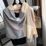 New Spliced Plaid Scarf for Women, Perfect Gift for Teachers, Korean Style, Warm & Versatile Neck Scarf for Students - Image 7