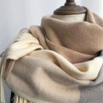 New Spliced Plaid Scarf for Women, Perfect Gift for Teachers, Korean Style, Warm & Versatile Neck Scarf for Students - Image 4