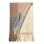 New Spliced Plaid Scarf for Women, Perfect Gift for Teachers, Korean Style, Warm & Versatile Neck Scarf for Students - Image 8