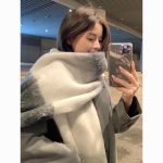 So Warm New Big Scarf for Women, Thickened Shawl, Dual-Use Versatile Korean Style Neck Scarf - Image 8