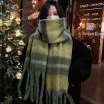 So Warm New Big Scarf for Women, Thickened Shawl, Dual-Use Versatile Korean Style Neck Scarf - Image 5