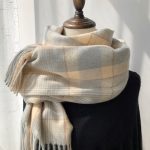 High-Quality Korean Style Plaid Scarf for Women, Warm & Versatile Neck Scarf for Students - Image 5