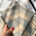 High-Quality Korean Style Plaid Scarf for Women, Warm & Versatile Neck Scarf for Students - Image 4