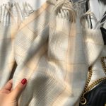 High-Quality Korean Style Plaid Scarf for Women, Warm & Versatile Neck Scarf for Students - Image 2