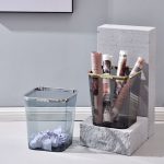 INS Style High-Quality Large Capacity Trash Can - Stylish Household, Bathroom, Kitchen, Toilet, Dormitory Use Dustbin - Image 3