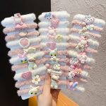 New Plush Cute Hair Ties for Kids | Cartoon Fur Hair Bands, Thick Elastic Headbands - Image 9