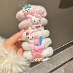 New Plush Cute Hair Ties for Kids | Cartoon Fur Hair Bands, Thick Elastic Headbands - Image 7