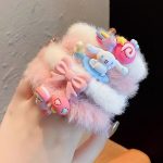 New Plush Cute Hair Ties for Kids | Cartoon Fur Hair Bands, Thick Elastic Headbands - Image 6