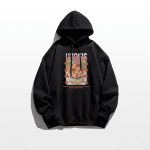 Silver Fox Fleece Cotton Hoodie for Women | Lazy Chic Art Student Pullover in Soft Pink 450GSM - Image 5