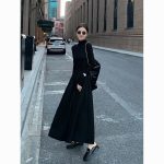 Elegant Audrey Hepburn-Inspired Midi Dress for Women | Korean Slim-Fit Long Skirt - Image 8