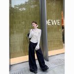 White Lace Bow Long-Sleeve T-Shirt Women - Chic Short Elegant Fall Top - Image 5