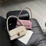 French Boutique Shoulder Bag for Women - Trendy Stone Texture Crossbody & Underarm Bag, Korean Style Fashion
