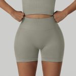 Seamless High-Waist Yoga Shorts for Women - Peach Butt Lift & Tummy Control, High-Stretch Fitness Running Shorts - Image 7