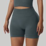 Seamless High-Waist Yoga Shorts for Women - Peach Butt Lift & Tummy Control, High-Stretch Fitness Running Shorts - Image 4
