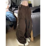 Japanese Vintage Casual Pants for Men & Women – High-Waisted Loose, Slimming Straight-Leg Wide-Leg Work Pants - Image 6