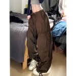 Japanese Vintage Casual Pants for Men & Women – High-Waisted Loose, Slimming Straight-Leg Wide-Leg Work Pants - Image 2