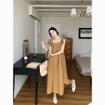 Sweet Backless Flutter Sleeve Bow Tie Dress – Summer Slimming A-Line Long Dress for Vacation - Image 4