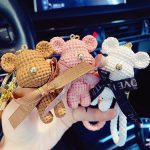 Streetwear Wool Bear Keychain 3D Figurine for Women - Cartoon Bear Backpack Pendant & Car Keychain Gift - Image 5