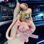 Streetwear Wool Bear Keychain 3D Figurine for Women - Cartoon Bear Backpack Pendant & Car Keychain Gift - Image 3