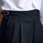 Naples Paris Buttoned Slim-Fit Business Trousers for Men - High-Waisted British Vintage Straight-Leg Casual Pants - Image 2