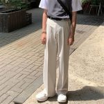 Casual Wide-Leg Trousers for Men - Loose-Fit Draping Pants, Korean & Hong Kong Style Trendy Suit Pants - Image 2