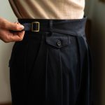 Gurkha Men’s Vintage Military Style Cargo Pants - Niche Mid-High Waist Loose Fit Cropped Casual Pants