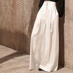High-Waist Flowing Wide-Leg Pants for Women - Slimming Casual Floor-Length Trousers | Loose Pants - Image 9