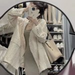 Feather Tassel Blazer with Heart Buttons – Elegant Jacket for Women - Image 4