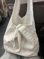 Floral Lace Canvas Tote Bag – Mori Girl Style Shoulder Bag for Spring/Summer - Image 4