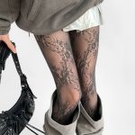 Lace Pantyhose – Hot Jacquard Mesh Tights in Melad Color Tone Stockings - Image 13