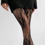 Lace Pantyhose – Hot Jacquard Mesh Tights in Melad Color Tone Stockings - Image 10
