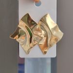 Real Gold-Plated Geometric Earrings for Women – Minimalist Chic Studs with Elegant Style - Image 5