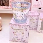 Kuromi and Cinnamoroll Glass Cup – Cute Japanese Style Drinking Cup for Milk, Juice, Water - Image 2