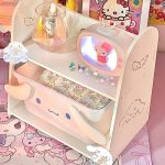 Hello Kitty Desk Organizer Shelf – Cute INS Style Storage Box for Kids Room - Image 4