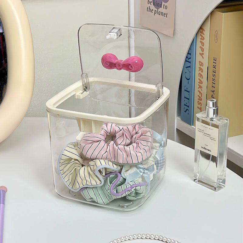 WhatsAppImage2025-09-27at5.01.30PM_1 Hair Accessories Storage Box – Clear Organizer for Girls’ Hair Ties, Clips, and Jewelry - Image 1