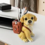Cute Puppy Pen Holder Desk Decor – Student Stationery Gift for Teachers and Birthdays - Image 7