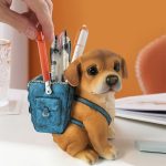 Cute Puppy Pen Holder Desk Decor – Student Stationery Gift for Teachers and Birthdays - Image 2