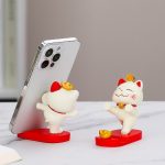 Cute Siamese Cat Phone Stand – Desktop & Bedside Decorative Holder - Image 9
