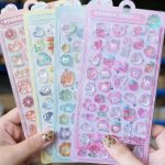 Cute 3D Cartoon Embossed Hollow Stickers Set - Image 8