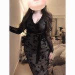 Floral V-Neck Bodycon Long Sleeve Dress for Women – Tie Waist Slim Fit - Image 5