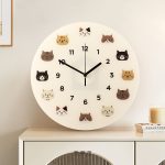 Cute Cartoon Cat Wall Clock – Silent Non-Ticking Quartz Creative Home Decor - Image 3