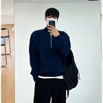Men’s Stand Collar Half-Zip Knit Sweater – American Street Style - Image 7