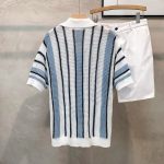 Men’s Retro Color-Block Knit Cardigan T-Shirt – Dopamine Hollow Design - Image 5