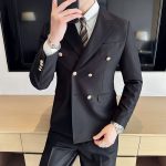 White Double-Breasted Men’s Suit 3-Piece Slim Fit Formal Tuxedo - Image 18