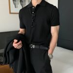 Classic Knit Polo Shirt for Men - Image 3