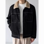 Men’s Faux Shearling Suede Jacket - Image 8