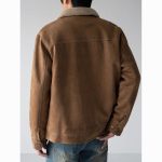 Men’s Faux Shearling Suede Jacket - Image 6