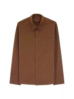 Korean Style Wrinkle Texture Loose Fit Long Sleeve Shirt for Men - Image 6